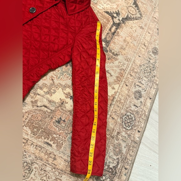 Burberry Red Quilted Puffer Jacket - Picture 7 of 17